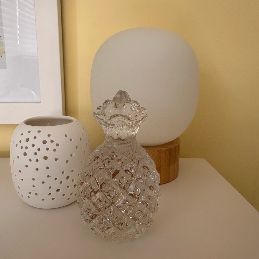 Vintage Glass Pineapple- Tropical Decor Object